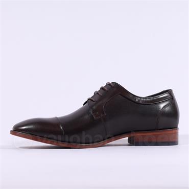 Tommy Bowe Toe Cap Dress Shoe - Chestnut Leather